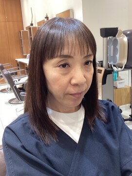 ピークアブー アヴェダ アトレ恵比寿(PEEK-A-BOO AVEDA) ワンレングスシャギーベージュブラウン