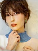20代～50代☆大人ガーリーマッシュ前髪ありショート髪質改善