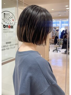 モリオ フロム ロンドン サッポロファクトリー店(morio FROM LONDON) morio札幌 ニュアンスカラー ハイライトカラー ボブ