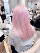 サンク 原宿 表参道(cinq) ★ブリーチカラーハイトーンカラーラベンダーピンクベージュ30代