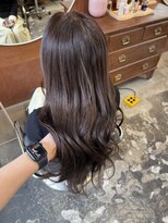 チャプター 問屋町(chapter) 透明感ケアカラーブラウンベージュ顔まわりレイヤーカット韓国