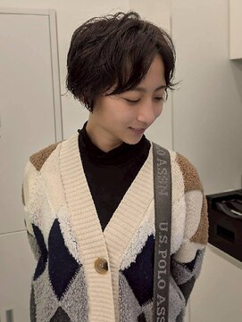 エニフォーイーストハム(Eni for eastham) ショート/レイヤーカット/ボブ/ダークアッシュ