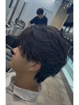 フィフスパーク(fifth PARK) 渋谷fifthmen'sフェザーパーマセンターパートメンズパーマ毛流れ