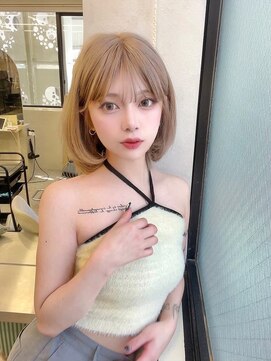 ロンド マーレ 天神大名店(Lond mare) 大人ガーリー/小顔/ミディアムレイヤーカット/似合わせカット