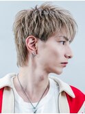 ベリショスパイキーショートべリーショートアップバングメンズ
