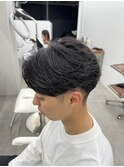 元町石川町メンズカット刈り上げフェザーパーマニュアンスパーマ