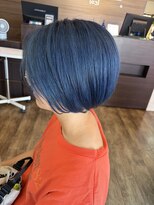 ヘアメイク アージュ 新宮店(HAIR MAKE age) ネイビーブルー