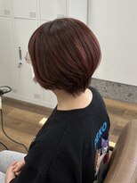 ユッカ エルア 武庫之荘南口(YUCCA elua)&nbsp;【 YUCCA 】大人可愛い20代30代40代ショート/カシスカラー
