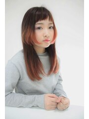 【Ｄａｌｉ発寒南】短い前髪☆エンジェルピンク☆グラデーション
