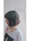 大人可愛い重めボブ
