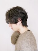 【センターパート】トレンドメンズカット