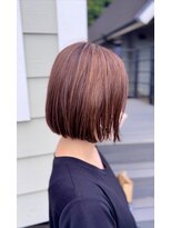 レポ(LEPO)&nbsp;秋髪◎ピンクアッシュ～切りっぱなしボブ