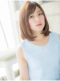 mod's姪浜/斜めバングフキレイめカジュアル艶髪前下がりボブg