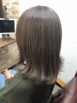 ハサミバイアトリエナガノ 千葉(8sami by atelier nagano)&nbsp;デザインカラー／レイヤーカット/ウエットヘア/オリーブベージュ