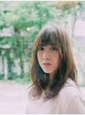 大人可愛い/ショコラアッシュ/ヘルシースタイル/ふんわりカール
