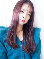 ルーヴル 西宮北口(Louvre)&nbsp;髪質改善・艶髪ロング・シースルーバング・ピンクベージュ