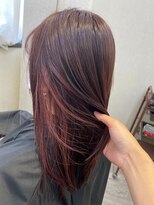 ラゴム 池袋(LAGOM)&nbsp;ピンクブラウンのインナーカラー[池袋/髪質改善]