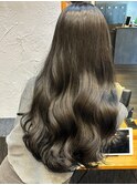 10代20代30代大人かわいい韓国風ブルーブラックヨシンモリヘア