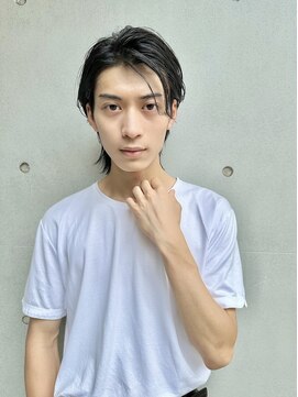 ファイブシーン アオヤマ(5SCENE AOYAMA) メンズボブウルフメンズミディアムレイヤーカットメンズウルフ