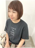 酸性ストレートパーマ×ショートボブ