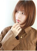 【 AINM 】ニュアンスカラー / 大人ボブ/ ぱっつん前髪