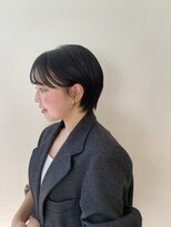 ユーフォリア 青山(Euphoria)&nbsp;20代30代透明感暗髪アッシュブルーグレージュ丸みボブ