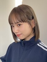 ファルベ(Farbe)&nbsp;外ハネボブ/似合わせカット/メルティカラー/切りっぱなし