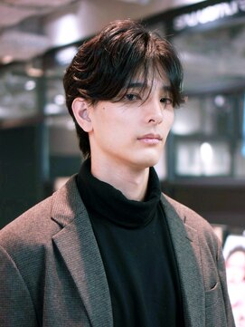 アルバム 銀座(ALBUM GINZA) 韓国マッシュニュアンスパーマフェザーショート_ba540371