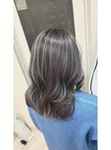 【池田】20代 30代/細めハイライト/アッシュグレージュ