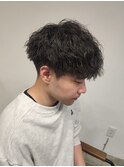 刈り上げショートマッシュツイストスパイラルパーマ