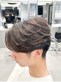 フェザーパーマ/毛流れスタイル/ヘアセット