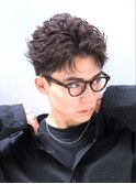 渋谷スパイキーショートパーマフェザーショートメンズショート