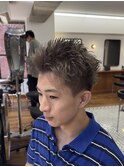 ホワイトベージュスパイキーショート