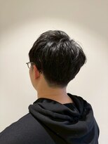ニシオギ ヴォイス 西荻窪店(nishiogi voice) 清潔感のあるフェード×丸みマッシュ/メンズカット/黒髪