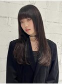ミディアムレイヤー姫カットレイヤー顔周りカット