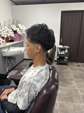 ノースサイド(NORTH SIDE) テーパーフェードツーブロックツイストスパイラルメンズ短髪