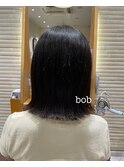 外はねボブ×ナチュラルヘア×艶トリートメント×吉川沙知