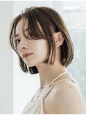 横浜西口タッセルボブミルクティーベージュヘーゼルベージュ韓国