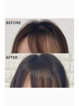スパセレーノ スパで根元の立ち上がりが良くなり、頭皮が見えなくなりました！