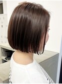 【Say.福岡】内巻きボブ×アッシュブラウン×髪質改善×縮毛矯正