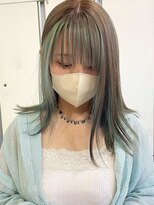 サロウィン 大宮Crest店(SALOWIN)&nbsp;大宮 アンブレラカラー チョコミント ミントベージュ デザイン