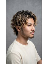 ヘアリゾート エーアイ 浅草ROX店(hair resort Ai)&nbsp;メンズ波巻きパーマ、サーフカール、ウルフスタイル