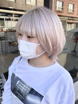 ノア(noa.) 『ホワイトブリーチ』ペールバイオレットホワイトカラー