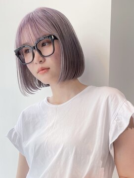 カフ(CAF) 【CAF 照下 ハイトーンワンカール×オルチャンミニボブ】