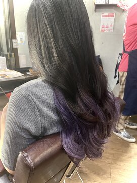 フェイス ウルマ(face URUMA) 個性的☆パープルインナーカラー!