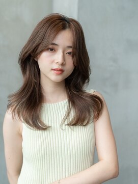 ハバナ 新宿(HAVANA) 20代30代/大人かわいい/小顔レイヤー/オリーブグレージュ/韓国