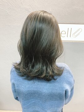 シェル 国分寺(shell) 透明感カラー☆秋オリーブアッシュ