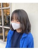 小顔効果◎サイドバング