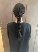 編み下ろしヘアセット