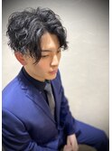 ソフトツイスト×センターパート